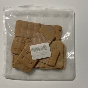 SAMGU 6-Pack Beige Bra Extenders - 3-Hook Elastic Straps